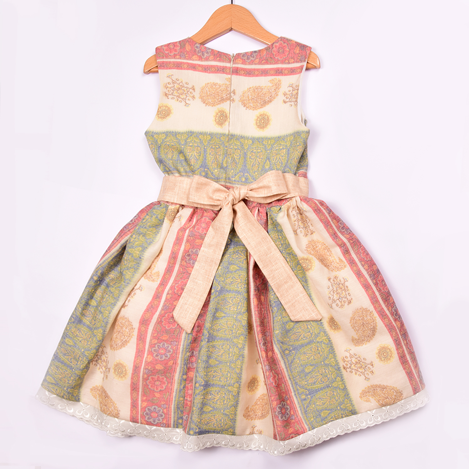 Letnja lanena haljina za devojčice   